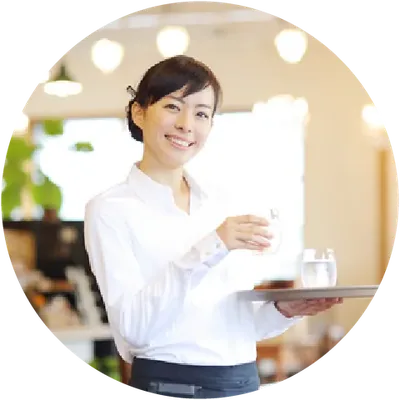人前に出る仕事のイメージ