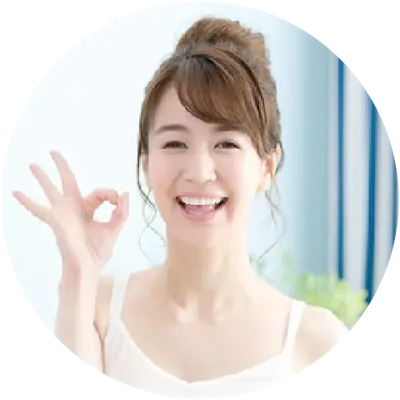 笑顔の女性のイメージ